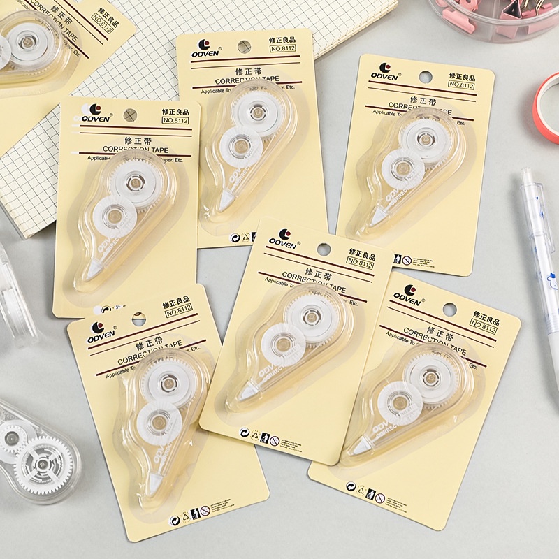 1 Băng Keo Xóa Dạng Dấu Không In / Trong Suốt Nhỏ Gọn Tiện Dụng