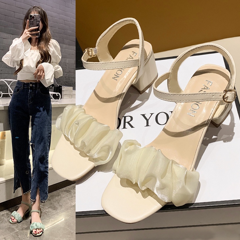 Sandal Cao Gót Thiết Kế Mới Thời Trang 2023 Dành Cho Nữ