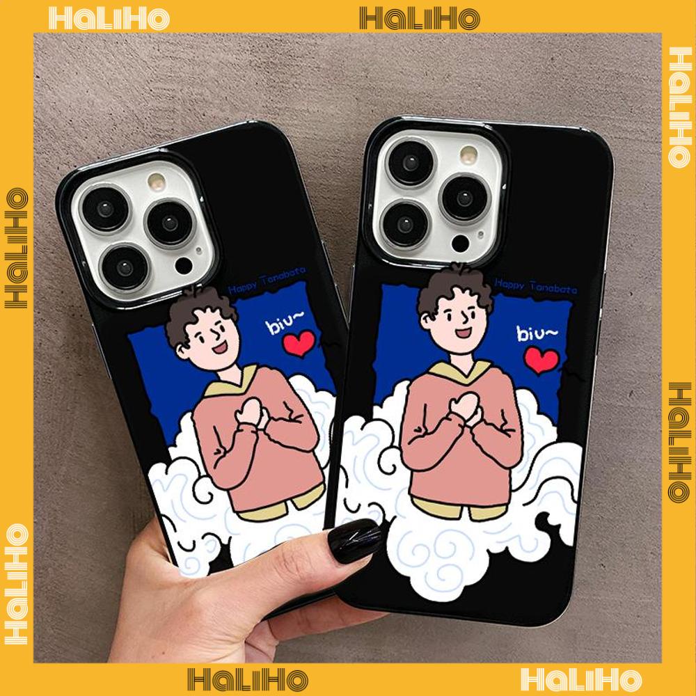 iPhone Case Soft TPU Glossy Black Candy Case Cute Cartoon Couple Camera Protection Shockproof For iPhone 14 13 12 11 Pro Max 7 8 Plus X XR