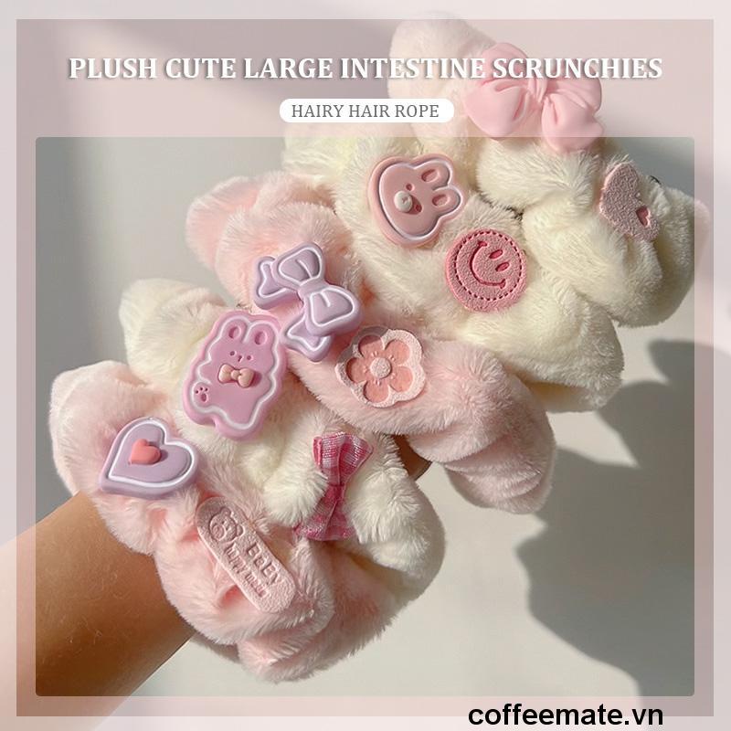 【coffeemate】⚡Dây Cột Tóc Lông Nhung Dễ Thương Xinh Xắn Dành Cho Nữ