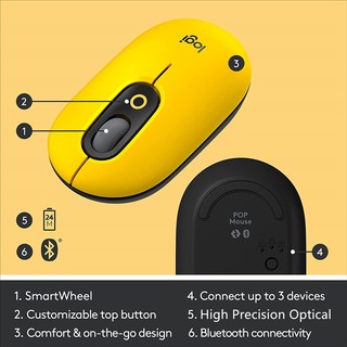 Chuột Bluetooth Không Dây Chơi Game 24h Logitech POP