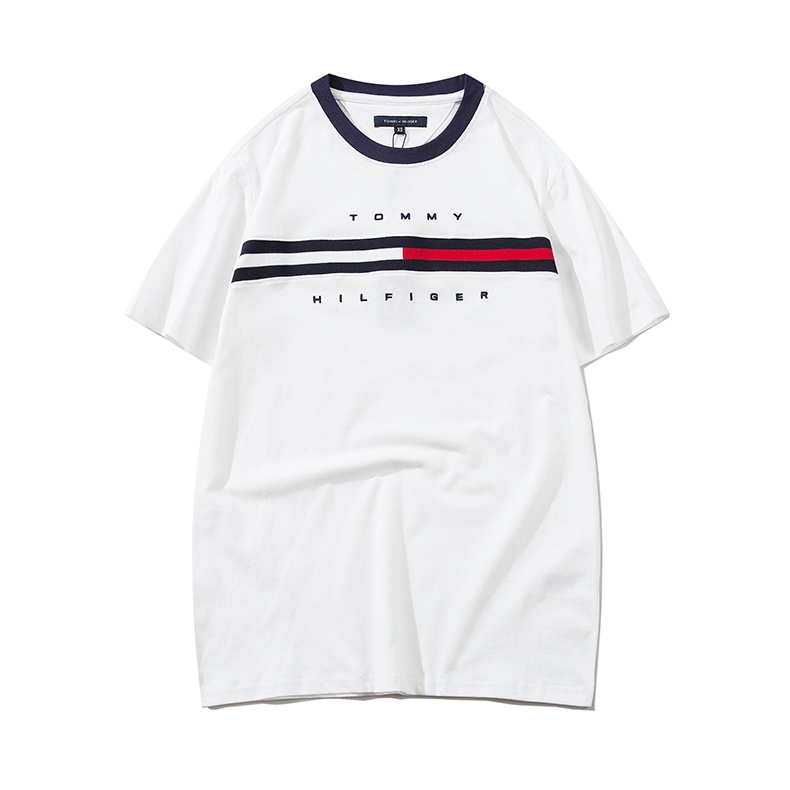 Áo Thun cotton In monogram Cổ Điển Thời Trang TOMMY