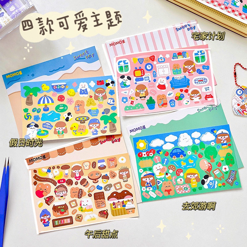 &lt;Video Review&gt; Bộ Tấm Sticker Nhũ Dán Trang Trí Ảnh Idol Hàn Quốc Bộ Hình Dán Trang Trí Sổ Tay Nhật Ký Điện Thoại Y005