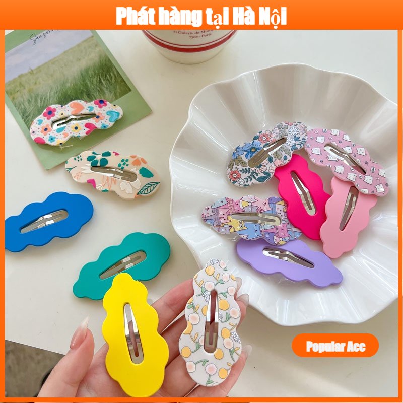 Kẹp Tóc Hình Hoa Gợn Sóng Dễ Thương