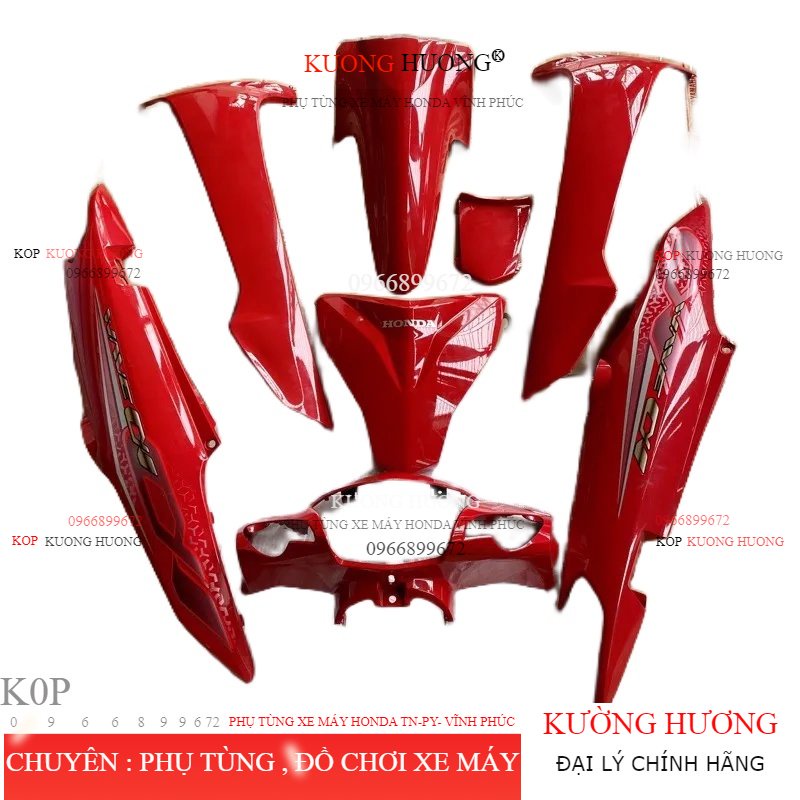 Dàn áo Honda wave a 110 2017-2019 Chính Hãng Honda việt nam