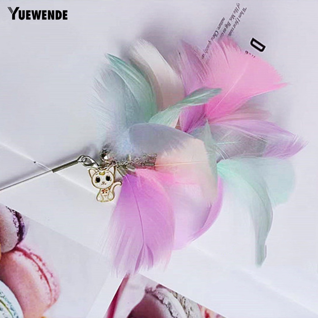 Gậy Trêu Mèo Đính Lông Vũ Có Chuông Vui Nhộn