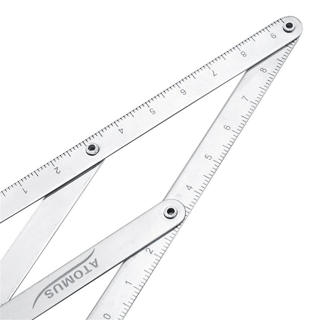 Thước Đo Định Hình Chân Mày Linh Hoạt Bằng Thép Không Gỉ