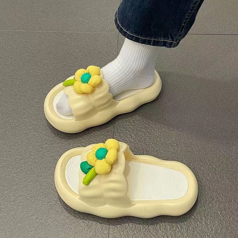 Dép Hoa Dễ Thương Mây Chống Trượt Học Sinh Ngoài Trời