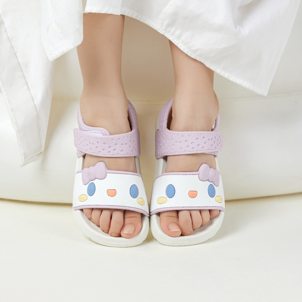 Cheerful Mario giày sandal gấu cho bé EVA đế mềm dép quai hậu trẻ em