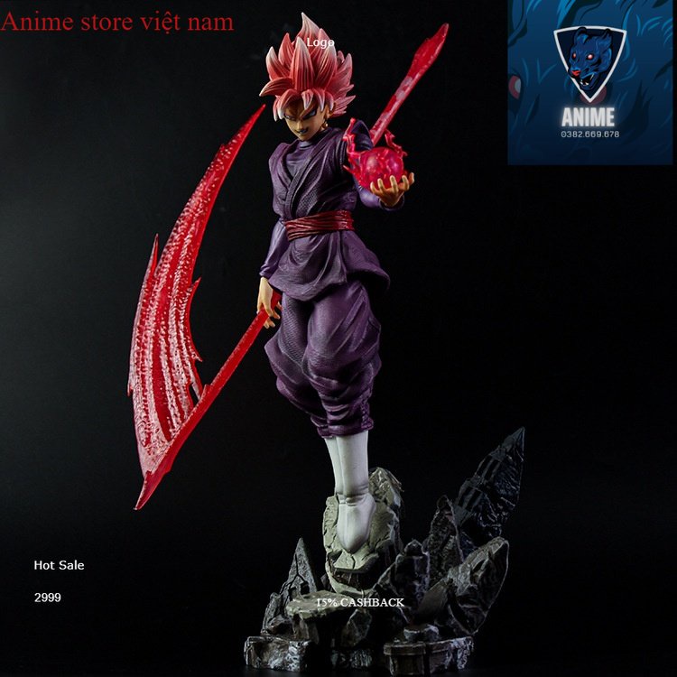 Mô hình SonGoKu Black Rose và lưỡi hái siêu to cực nét - Mô hình DragonBall