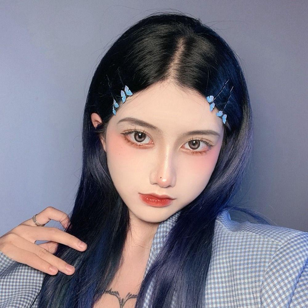 26EDIE Kẹp Tóc Hình Bướm Phong Cách Vintage Cho Cô Dâu