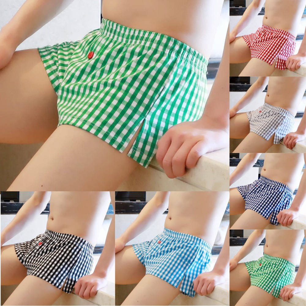 Quần Lót Boxer Cotton Dáng Rộng Thoáng Khí Thoải Mái Cho Nam