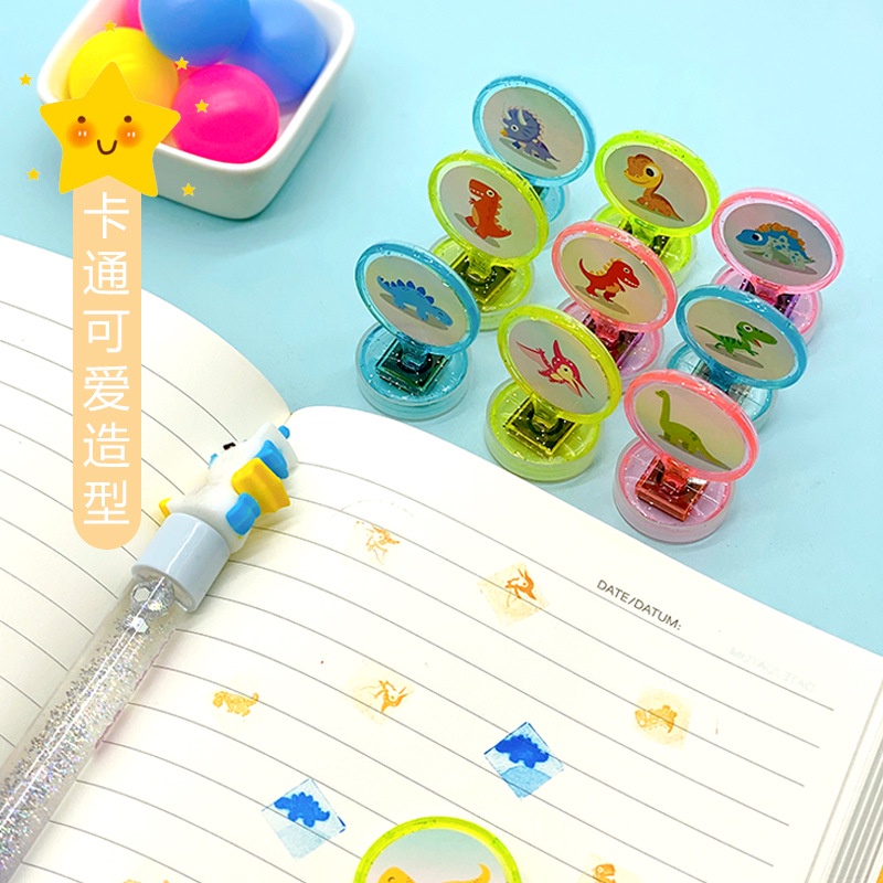 Con Dấu Đồ Chơi DIY Hình Khủng Long Hoạt Hình Cho Trẻ Em