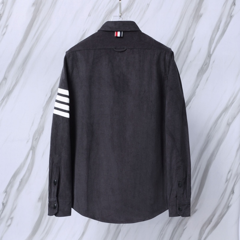 Áo sơ mi nam dài tay vải nhung THOM Thời Trang Trẻ Trung cho nam và nữ