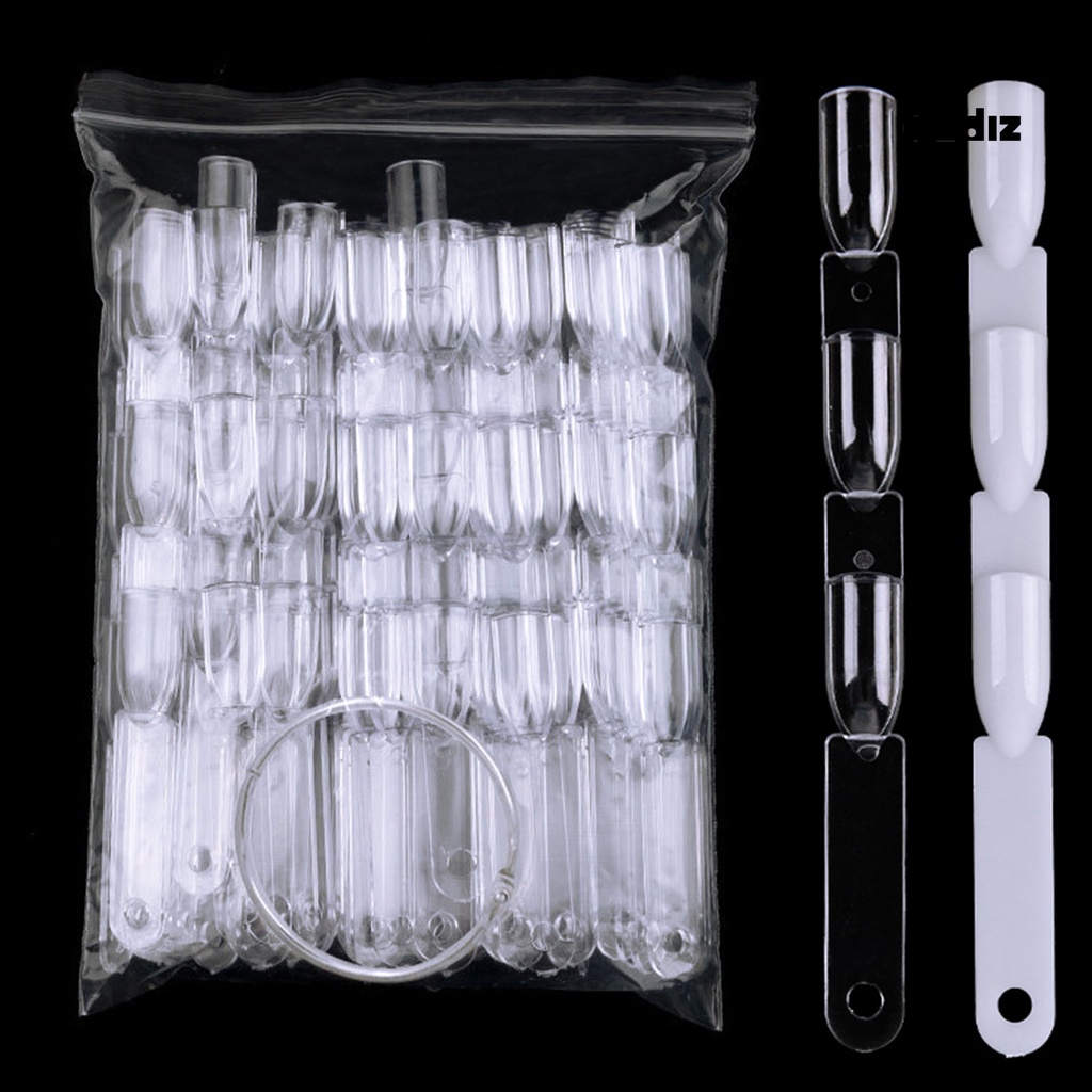 Bộ 50 Bảng Trưng Bày Móng Tay Giả Trong Suốt Hình Quạt Dễ Sử Dụng Thân Thiện Với Môi Trường