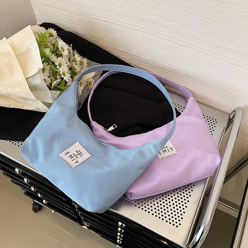 Túi Đeo Vai Bằng Vải canvas Thiết Kế Tươi Trẻ Thời Trang Dành Cho Nữ