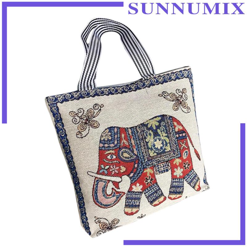 Túi Vải Canvas Đeo Dưới Cánh Tay Trọng Lượng Nhẹ Có Khóa Kéo Cho Nữ