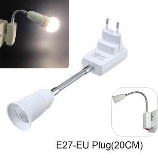 Jia E27 EU Plug Socket Adapter Bulbs Plug Light Lamp Bulb All Direction Extension Adapter Extenders for Home Light Fixtu