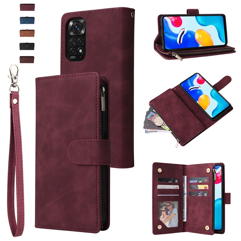 Bao Da Điện Thoại Nắp Lật Khóa Nam Châm Cho Redmi note 12 Redmi 10C Redmi10 10A note 11 pro + note 12
