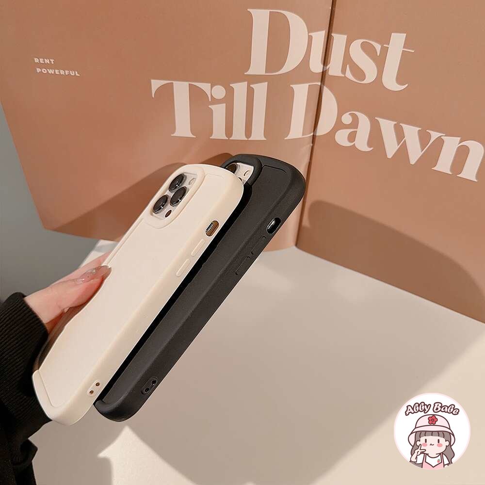 Ốp Điện Thoại TPU Mềm Bóng Dày Dặn Màu Trơn Đơn Giản Bảo Vệ Ống Kính Máy Ảnh Cho IPhone 14 Pro Max 13 12 11 Pro Max