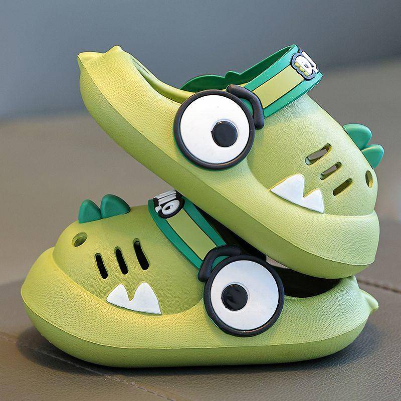 【JsS】Sandals with Soft and Non Slip Sole, Indoor Dinosaur Pattern, Fashionable 20, Suitable for Boys