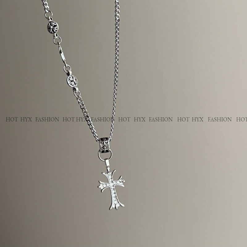 Vòng cổ Mặt Thánh Giá Phong Cách Hip Hop Cho Cặp Đôi