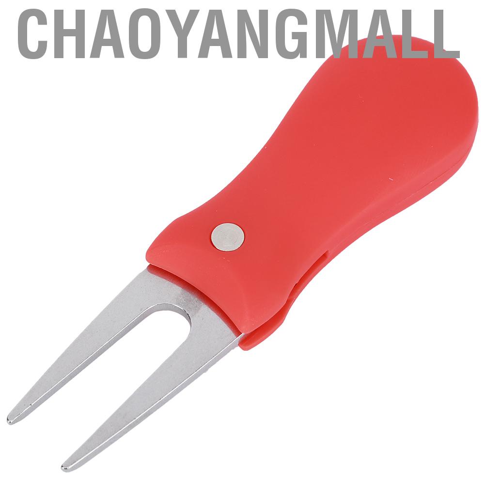 Chaoyangmall Portable Golf Green Divot Repair Tool Folding Ball Fork Lawn Repairing Golfer Practicing Accessory