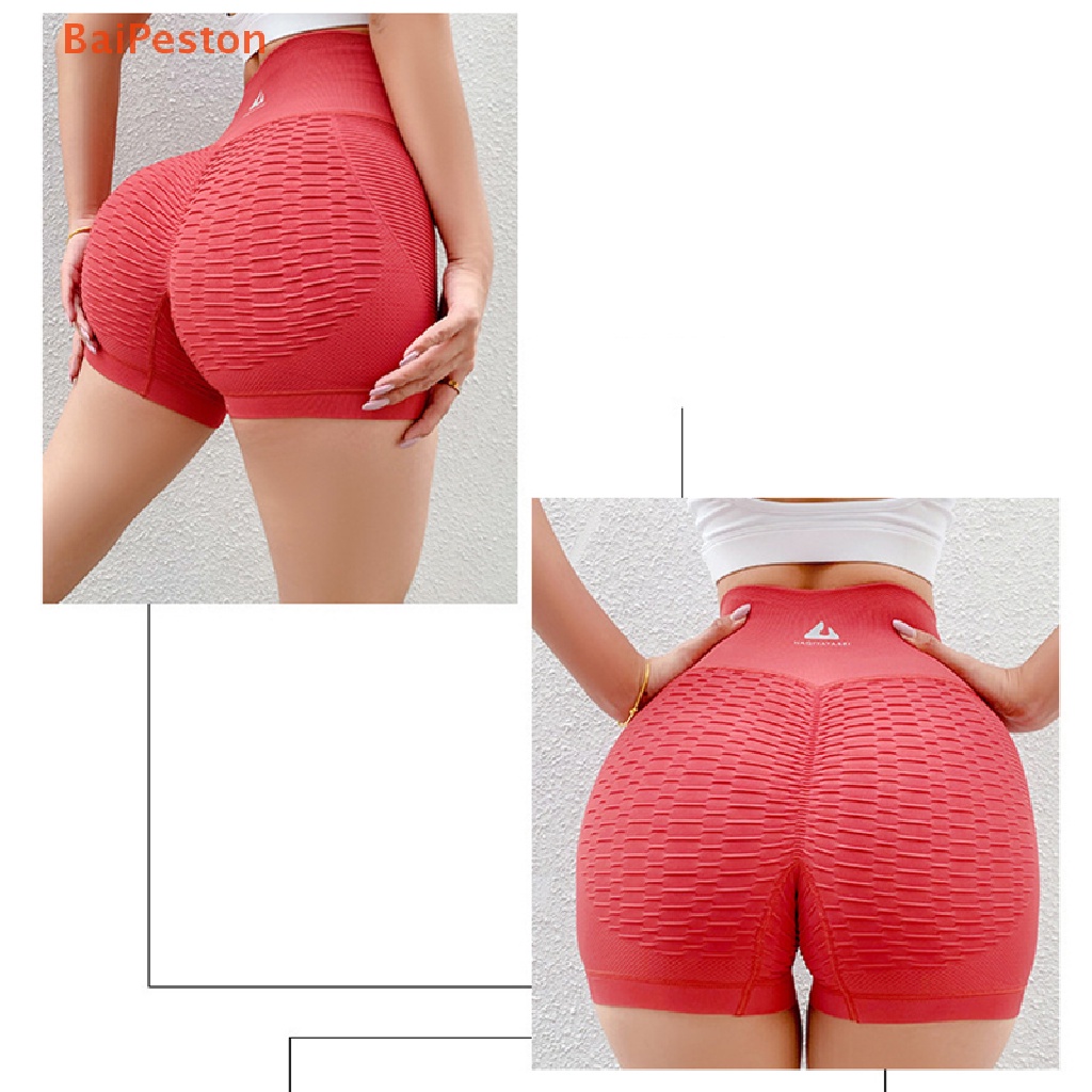 [BaiPeston] Quần ngắn đi xe đạp Lưng Cao Nâng Mông / Đạp Xe / Tập Gym / Yoga Dành Cho Nữ