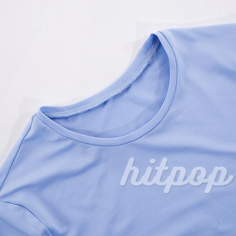 Set Áo Croptop Tay Ngắn Màu Sắc Trơn Phối Chân Váy Dài Thời Trang Xinh Xắn Cho Nữ