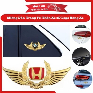 Miếng dán trang trí 3d,đôi cánh thiên thần dán thân xe logo hãng xe toyota,hyundai,mazda,ford.... khải huy auto car