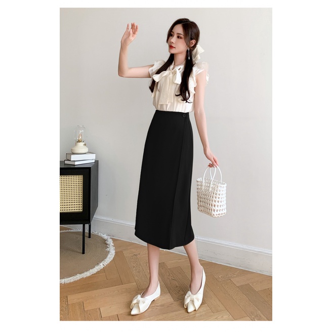 Chân Váy Lửng Màu Sắc Đơn Giản Phong Cách Hàn Quốc Dành Cho Nữ