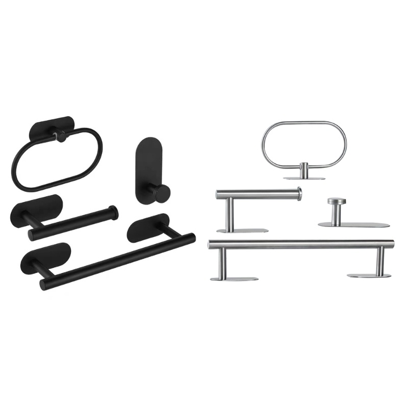 Bộ 4 Giá Treo Khăn Bằng Thép Không Gỉ Sức Chứa Lớn