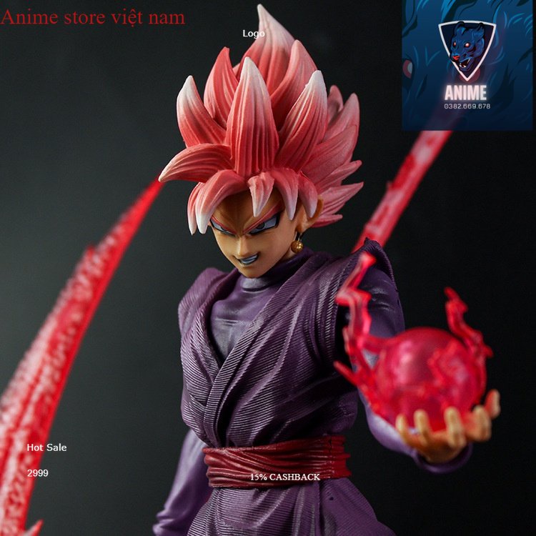Mô hình SonGoKu Black Rose và lưỡi hái siêu to cực nét - Mô hình DragonBall