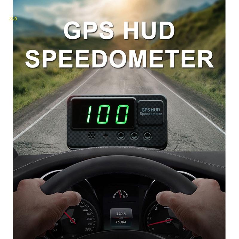 Sun Hud Gps Speedometer Auto Overspeed Warning Digital Car Speed Display  Compass | Shopee Việt Nam