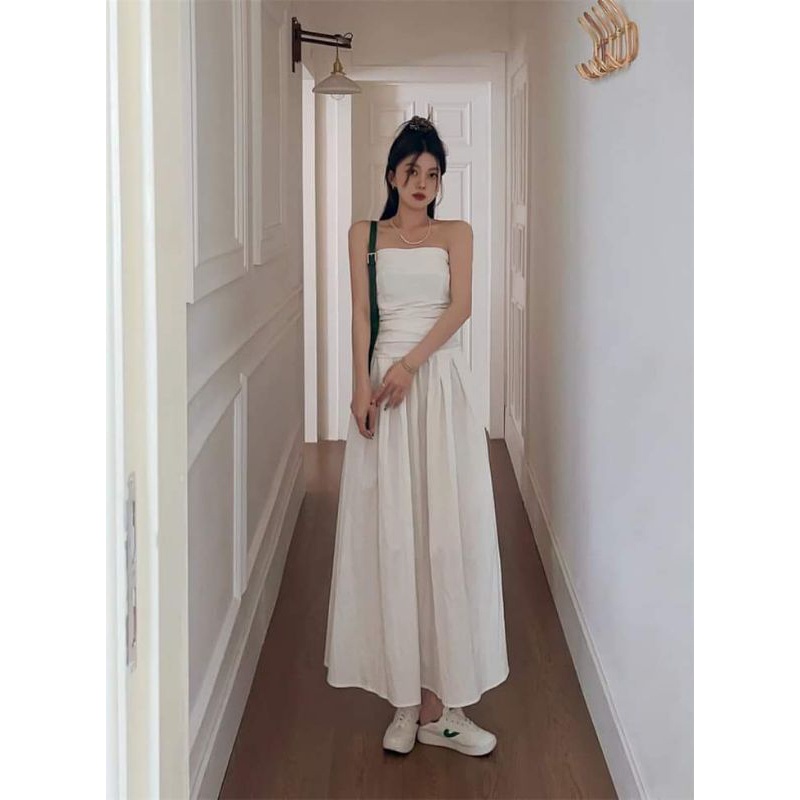 💢Váy cúp ngực xòe thô dáng dài ❤️❤️
