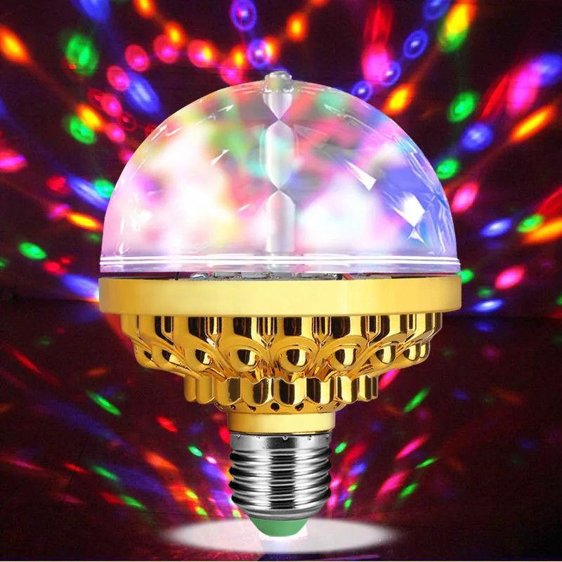 Bóng Đèn LED Xoay Nhiều Màu Sắc Trang Trí Phòng Khách / Tiệc Năm Mới