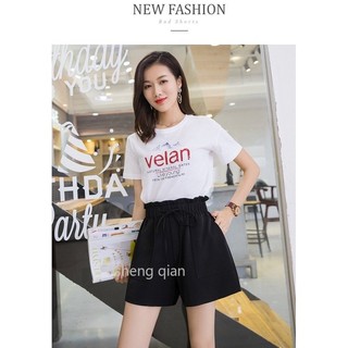Quần Short Nữ Eo Cao Rút Dây
