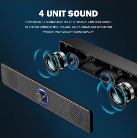 Loa Bluetooth 350TS Dây Dài Đầu Cắm USB Cho Laptop