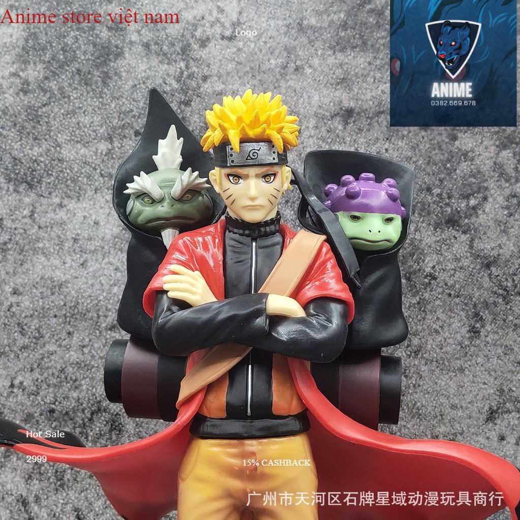 Uzumaki Naruto cao 30cm . Hokage Làng Lá - Tượng Figure Naruto