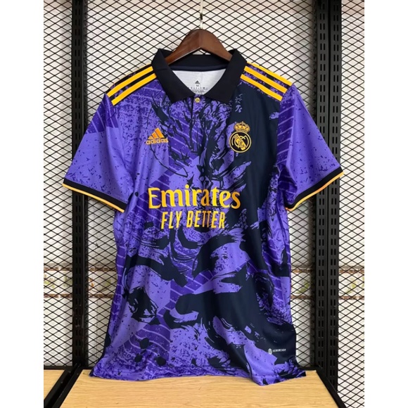 Áo Bóng Đá Real Madrid Màu Tím 2023