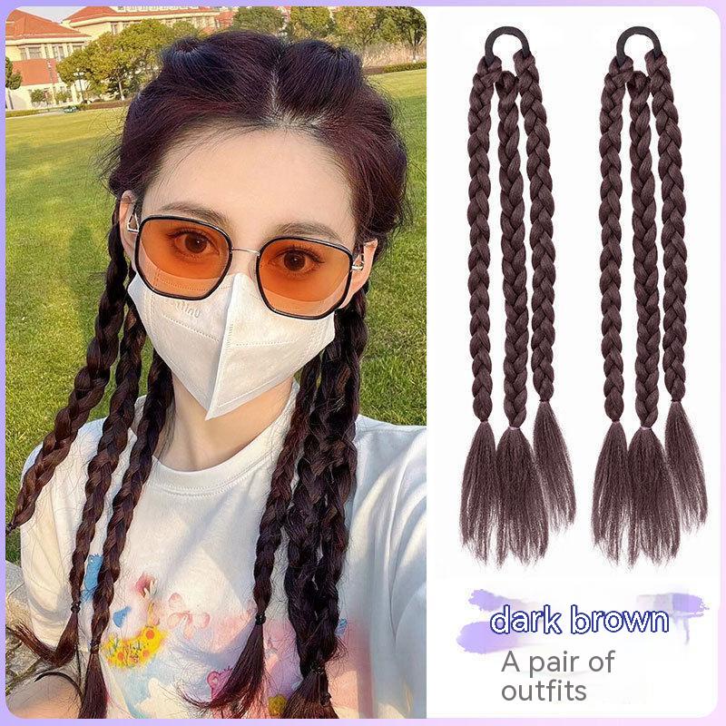 Tóc Giả Thắt Bím Đuôi Ngựa Phong Cách Trung Hoa Mới