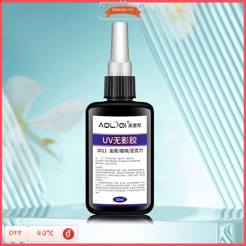 Keo Uv 50Ml Công Suất Mạnh Keo Bảo Dưỡng Uv Keo Thủy Tinh Và Pha Lê Trong Suốt