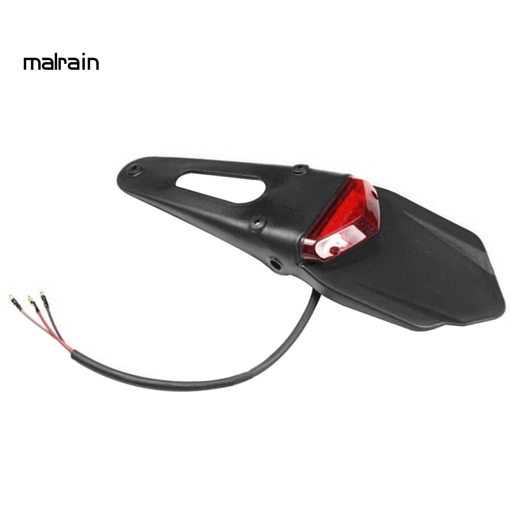 FENDER Tấm Chắn Bùn Gắn Đuôi Xe Mô Tô Có Đèn LED Tiện Dụng