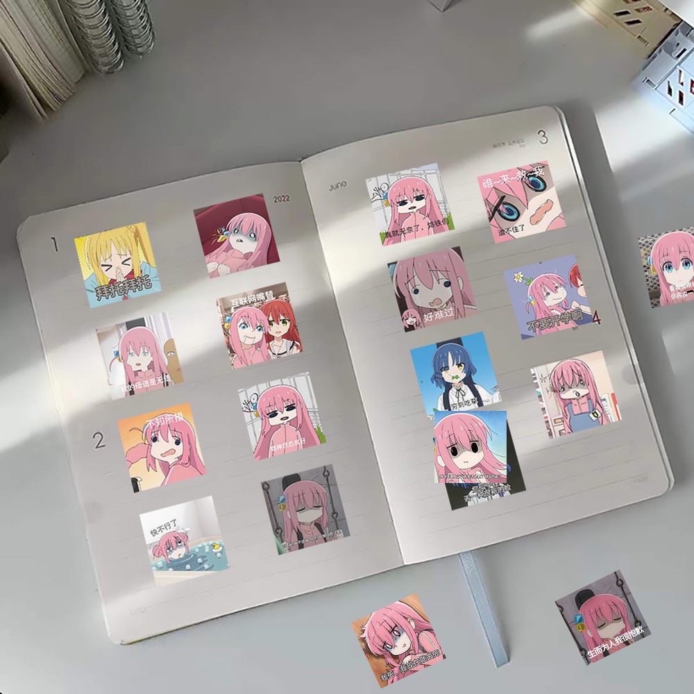 Set 63 Miếng Dán Hoạt Hình Chống Thấm Nước Trang Trí Laptop Hành Lý