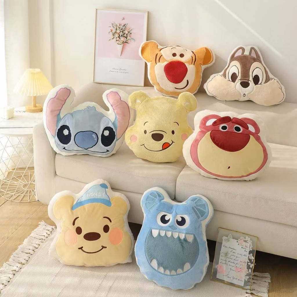 DISNEY Thú Nhồi Bông Hình Gấu Pooh Và Stitch Đáng Yêu NS3