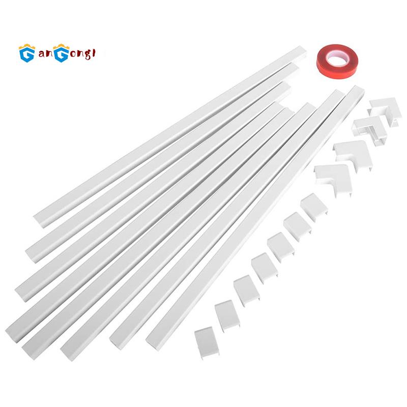 One-Cord Channel Cable Concealer - CMC-03 Cord Cover Wall Cable Management System - 125 Inch Cable Hider Raceway Kit
