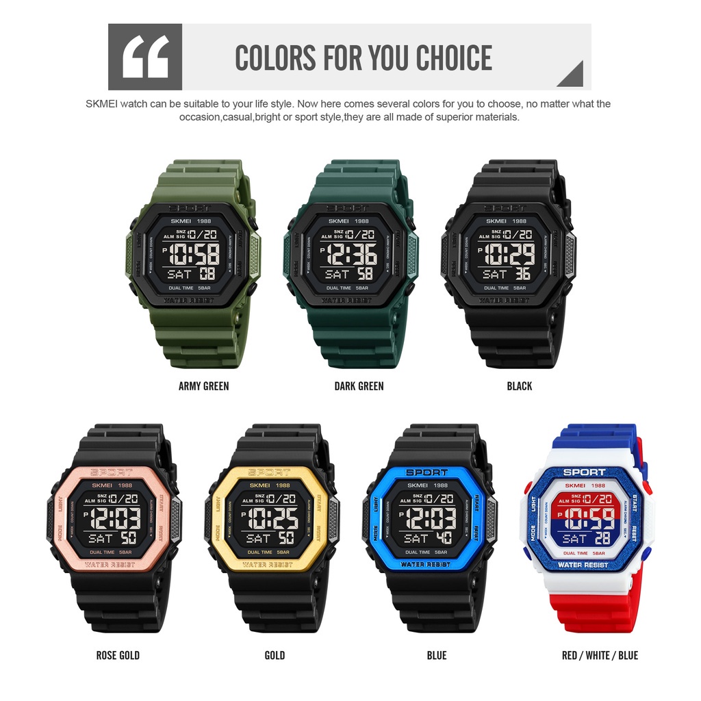 Đồng Hồ Nam Skmei 1988 Thời Trang