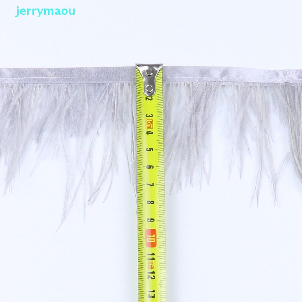 1m Dây Ruy Băng Lông Đà Điểu Dài 6-8Cm Dùng Trang Trí Đầm DIY