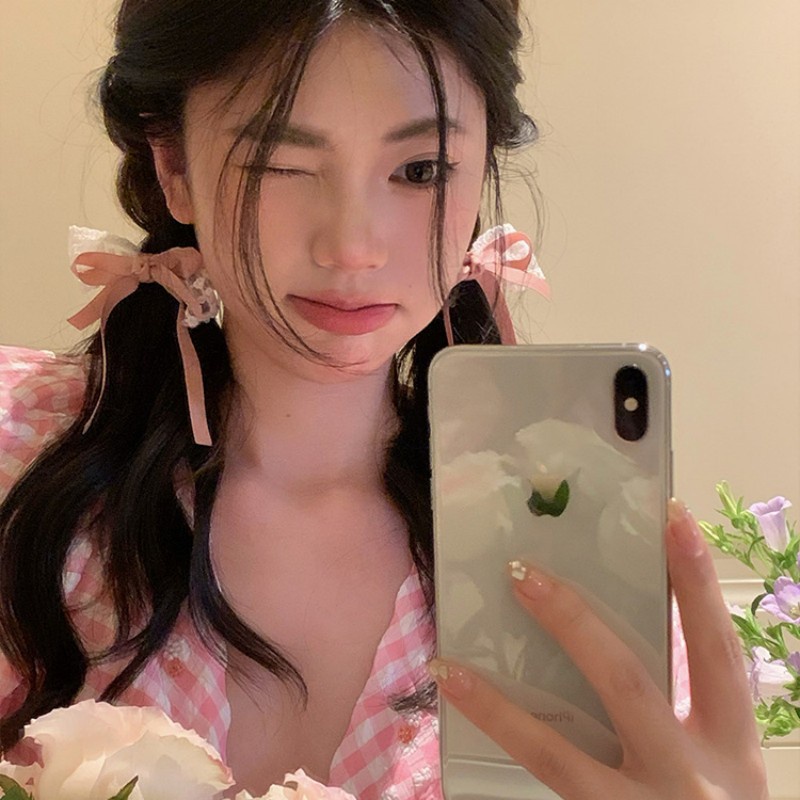 Kẹp Tóc Hình Nơ Lớn Bằng Ruy Băng Cổ Điển Cho Nữ