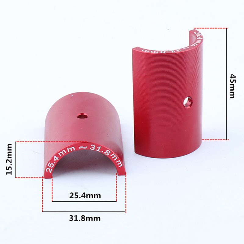 1 Cặp Thanh Chêm Ghi Đông Xe Đạp 25.4mm Đến 31.8mm